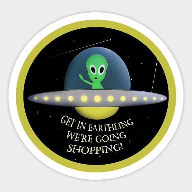 Alien Friend Sticker by RachelRoseLynn